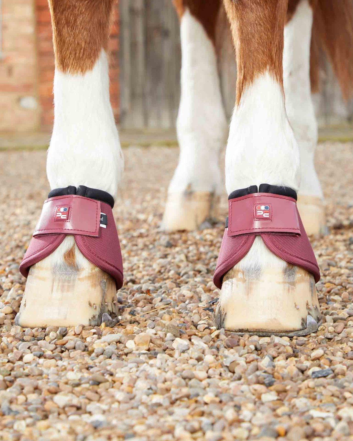 Premier Equine Ballistic No-Turn Over Reach Boots Burgundy