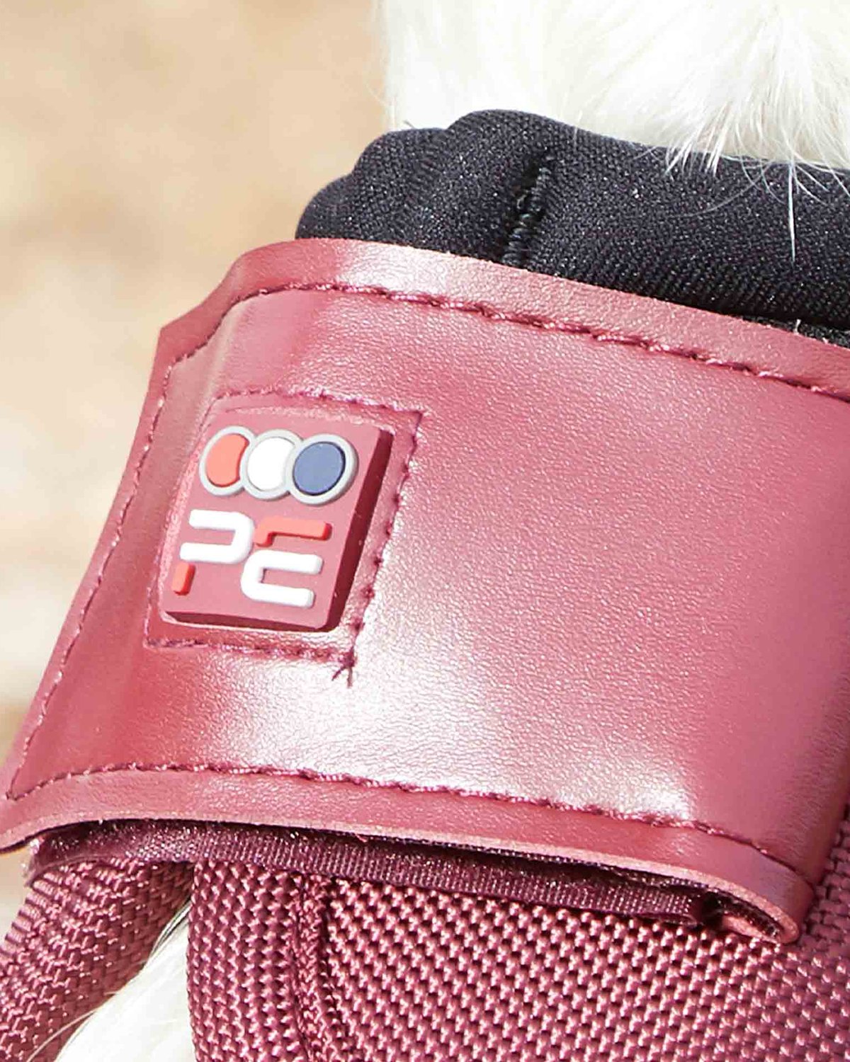 Premier Equine Ballistic No-Turn Over Reach Boots Burgundy