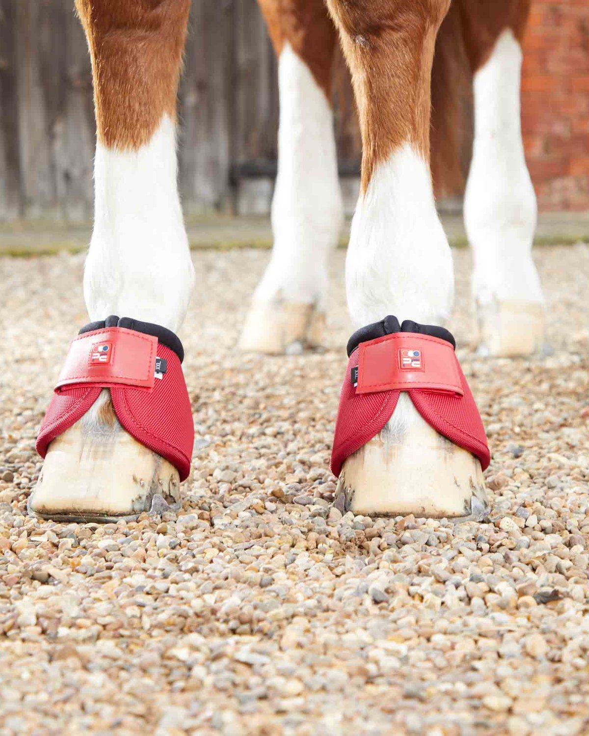 Premier Equine Ballistic No-Turn Over Reach Boots Red