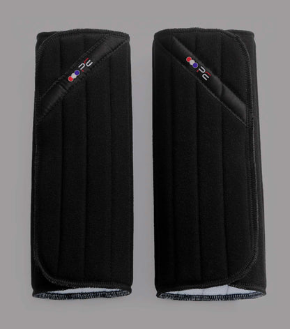 PREMIER EQUINE HORSE BANDAGE PAD WRAPS BLACK - Soft Terry Towelling Moisture Wicking Leg Wraps for Horses | Equiflair
