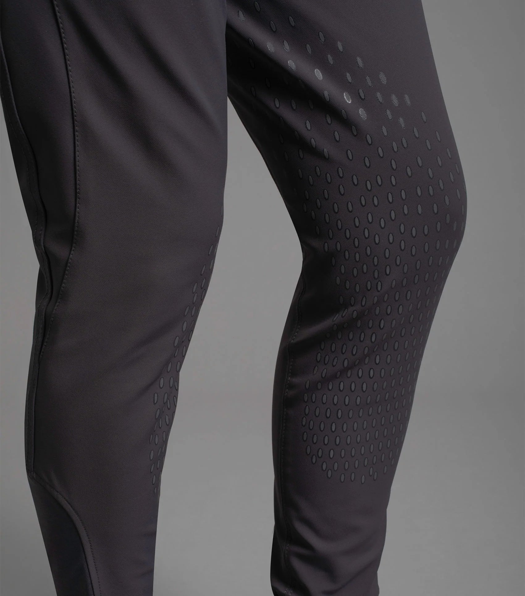 PREMIER EQUINE Barusso Men's Gel Knee Riding Breeches Anthracite | Athletic Equestrian Apparel