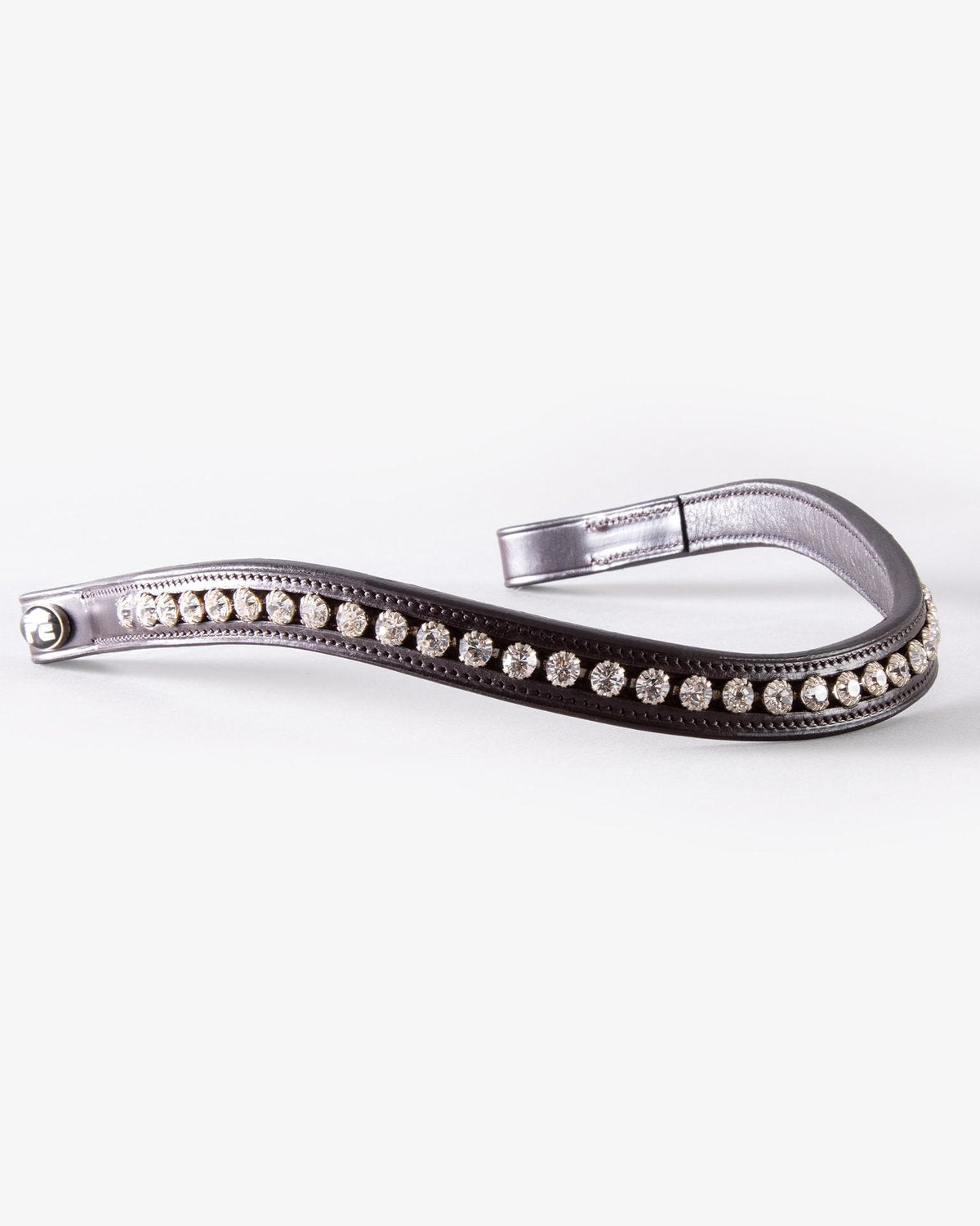 PREMIER EQUINE Bellissima Diamante Browband - Shaped Leather Horse Browband from Equiflair