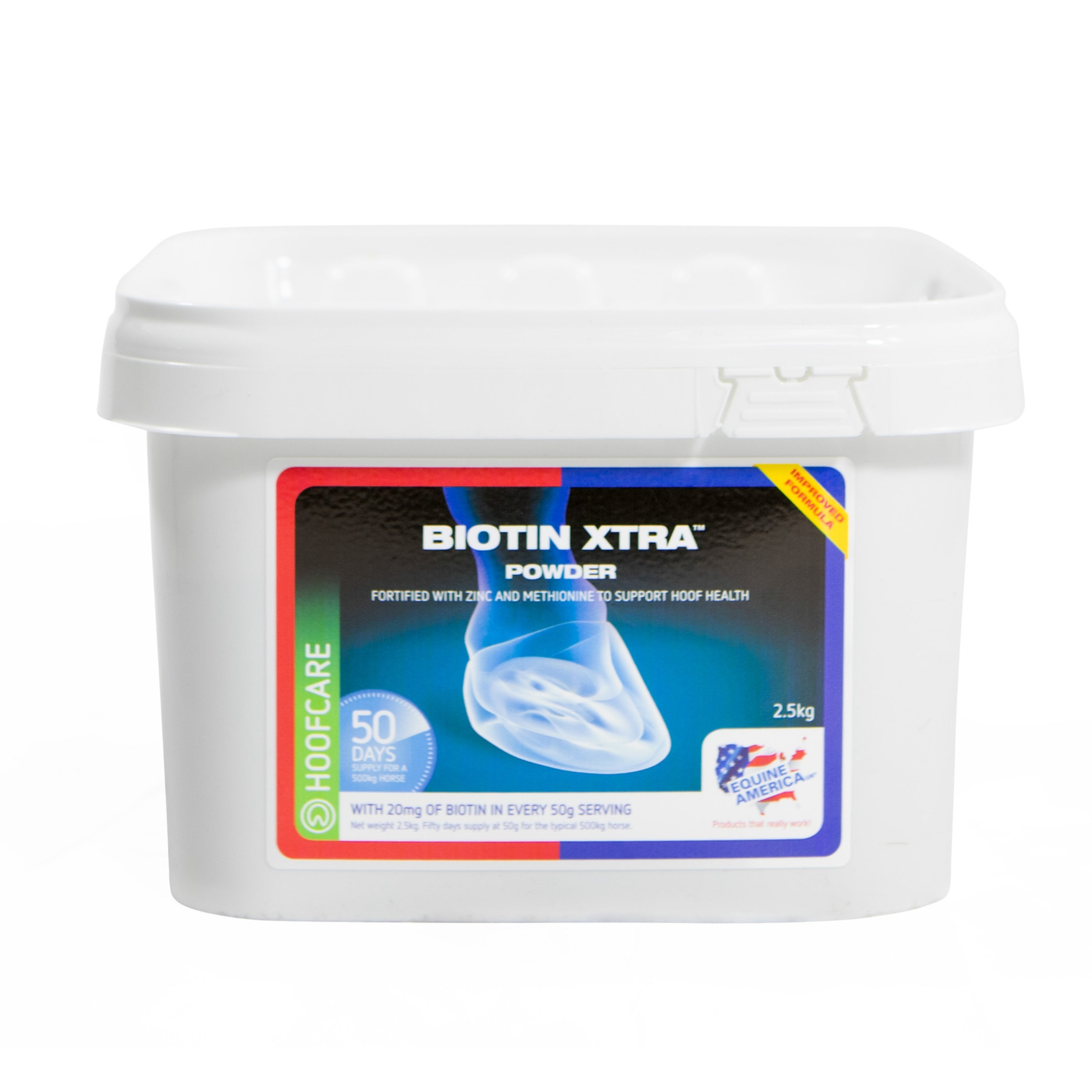 Equine America Biotin Xtra 2.5kg: Horse Supplement for Strong Hoof Health with Biotin, Zinc & Methionine