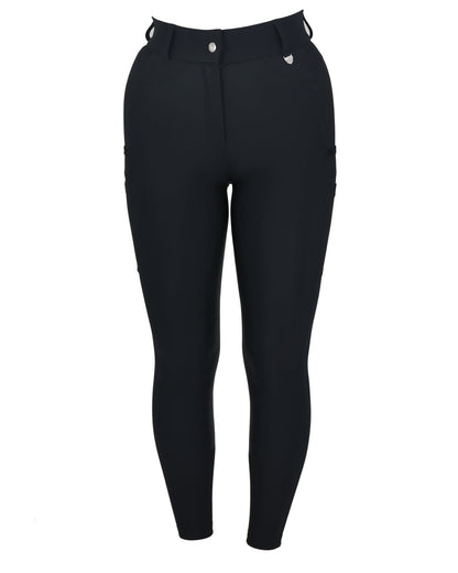 Woof Wear Hybrid Black Riding Tights - Full Seat Equestrian Apparel | Equiflair