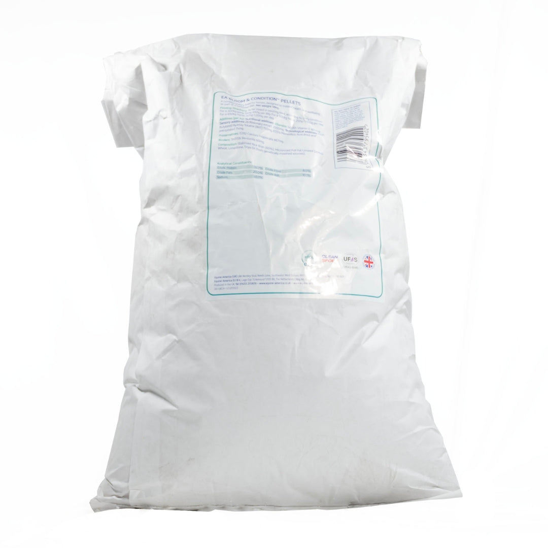Equine America Bloom & Condition Pellets 18kg for Weight Gain & Glossy Coat