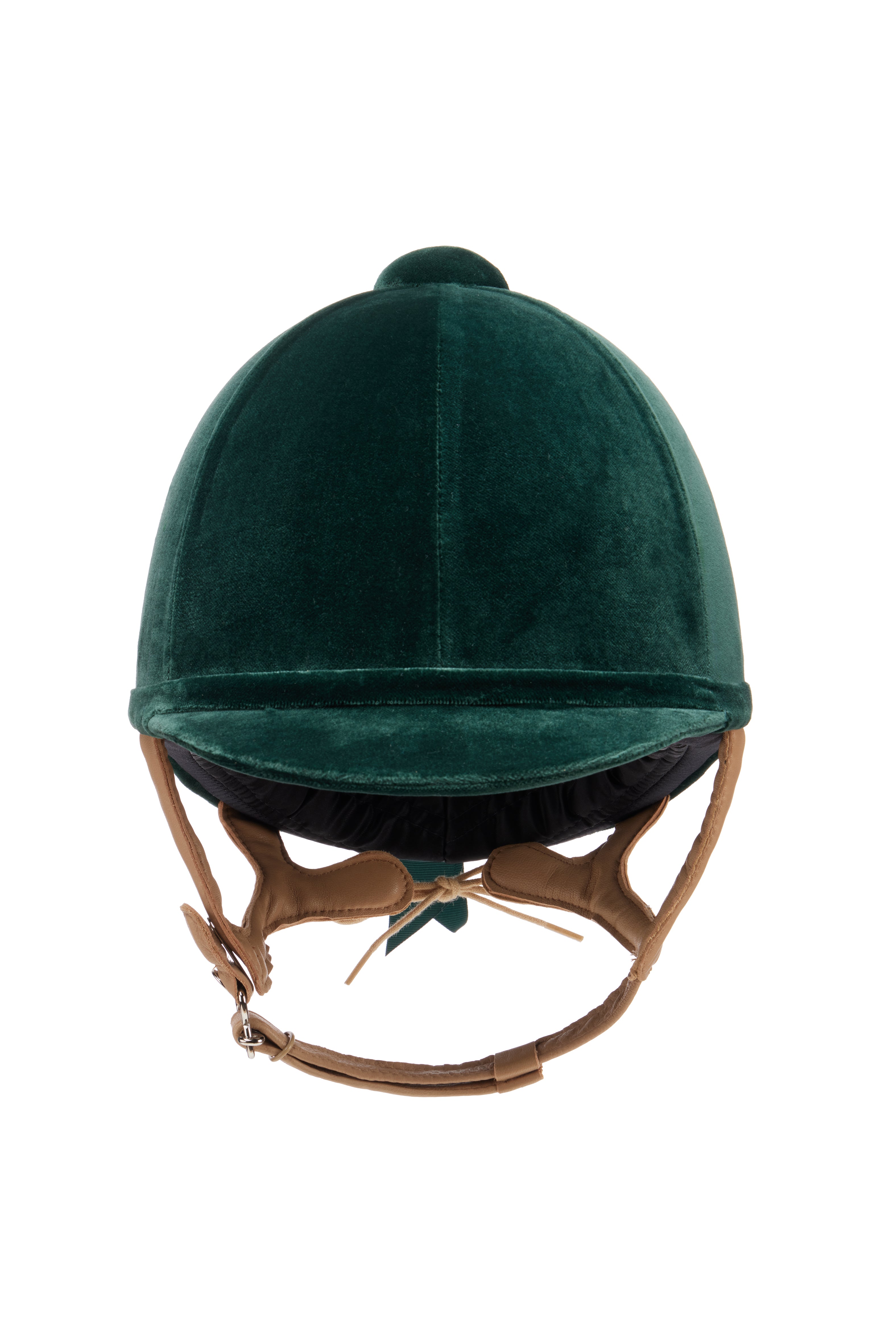 Charles Owen Fian Equestrian Helmet Green - Velvet Safety Helmet