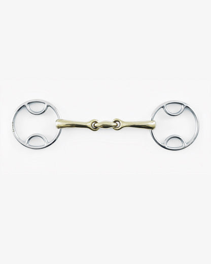 Brass Alloy Bevel Horse Bit with Lozenge and Loose Ring - Premier Equine