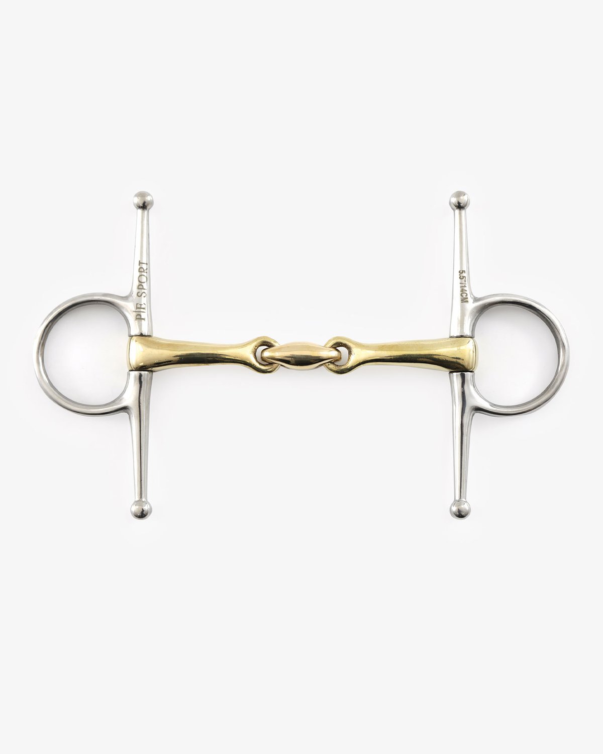 Brass Alloy Full Cheek Snaffle Horse Bit with Lozenge - Steering & Sensitive Horses