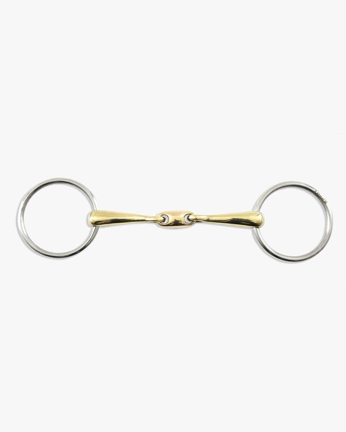 Brass Alloy Horse Bit with Lozenge - Loose Ring Equine Training Bit