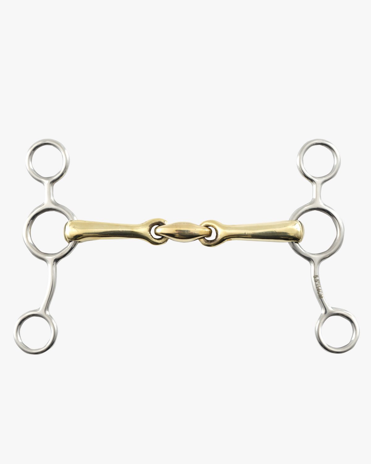 Brass Alloy Tom Thumb Horse Bit with Lozenge Link - Equestrian Equipment
