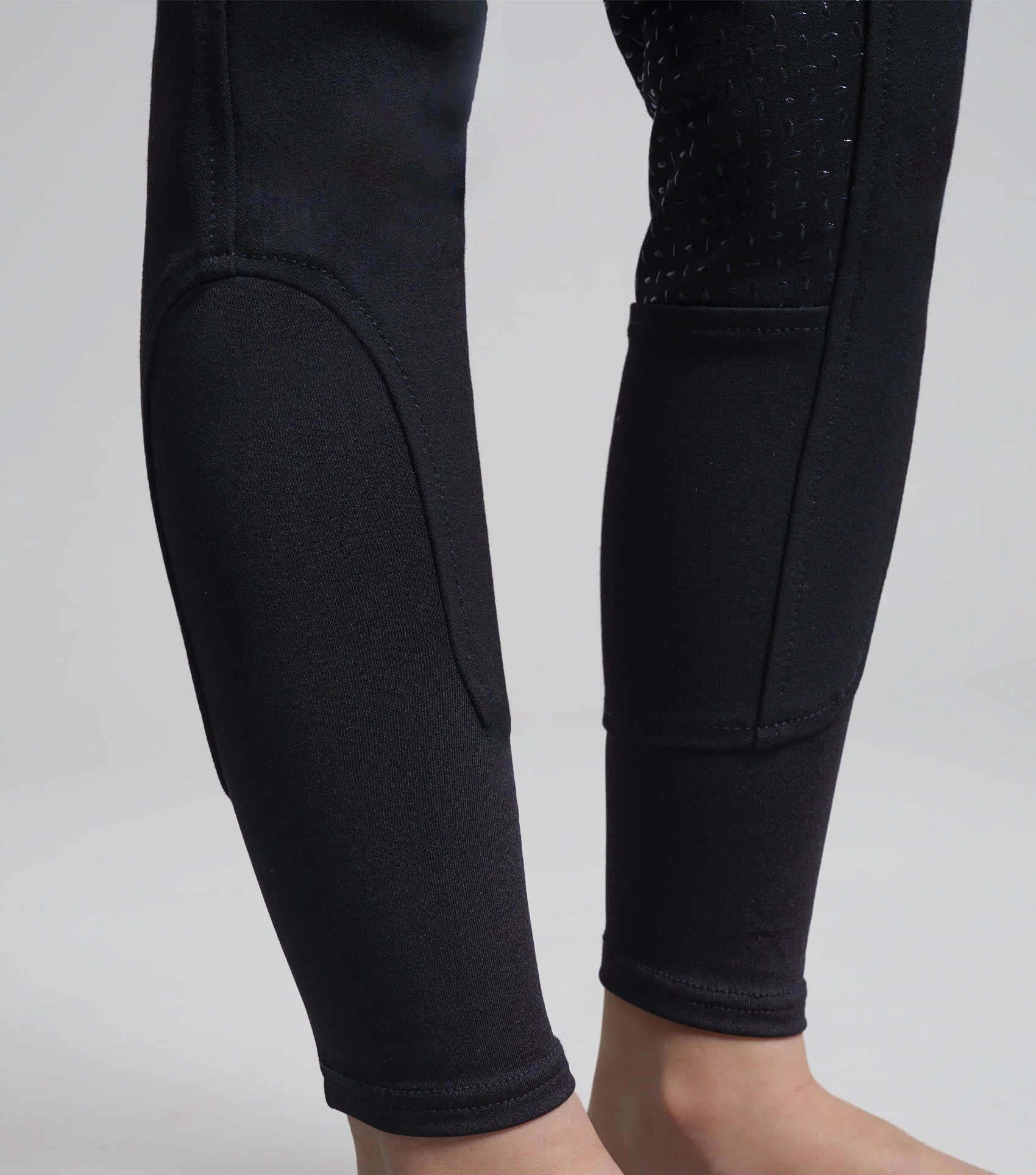 Premier Equine Brava Girls Navy Riding Breeches with Full Seat Gel - Equestrian Apparel