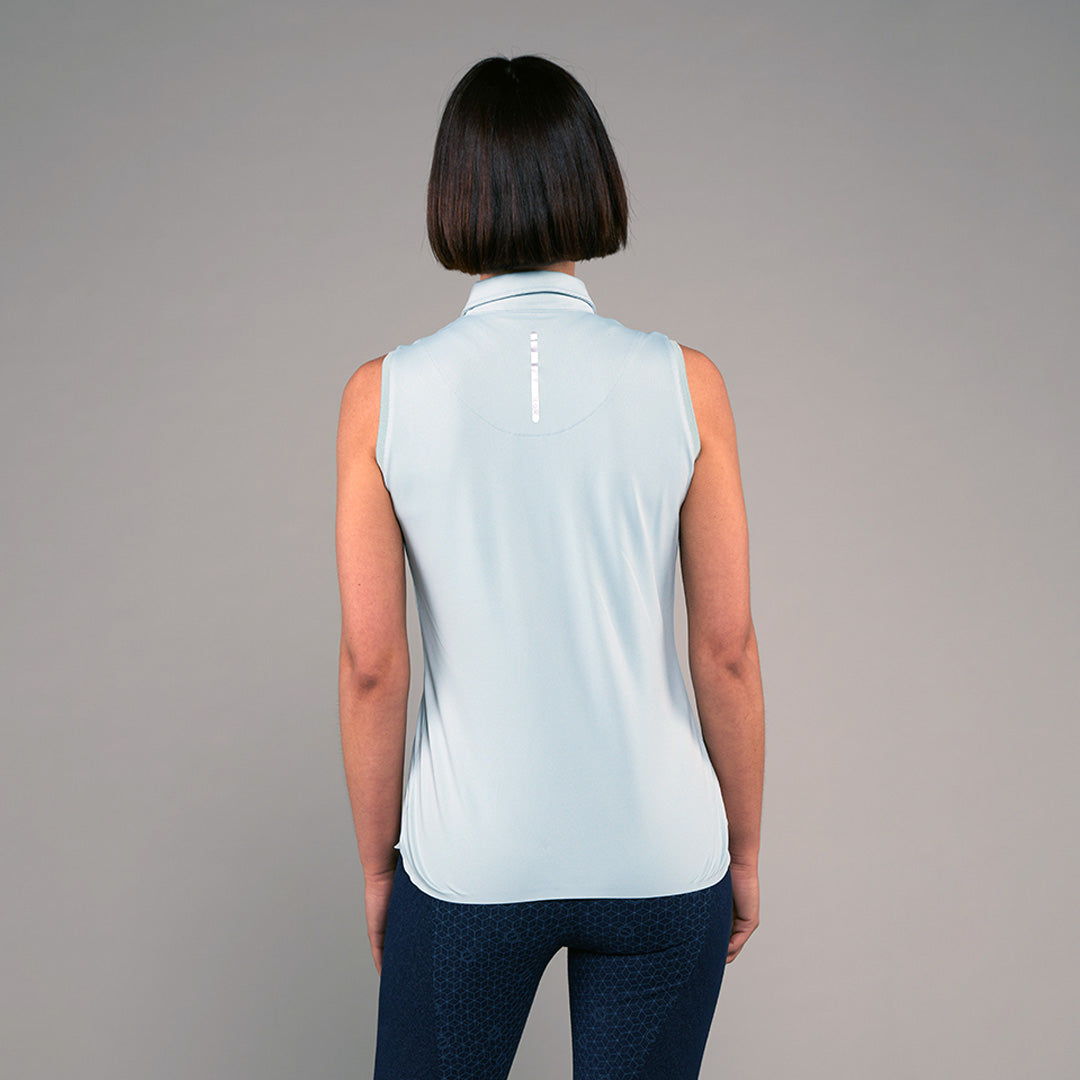 TOGGI BREEZY Sleeveless Technical Polo Top - UPF 50+, cooling, equestrian.