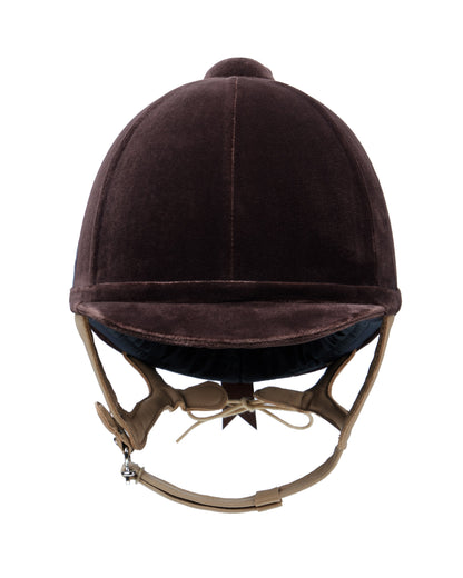 Charles Owen Fian Brown Velvet Equestrian Helmet. Premium Horse Riding Safety Gear. #EquestrianHelmet #CharlesOwen