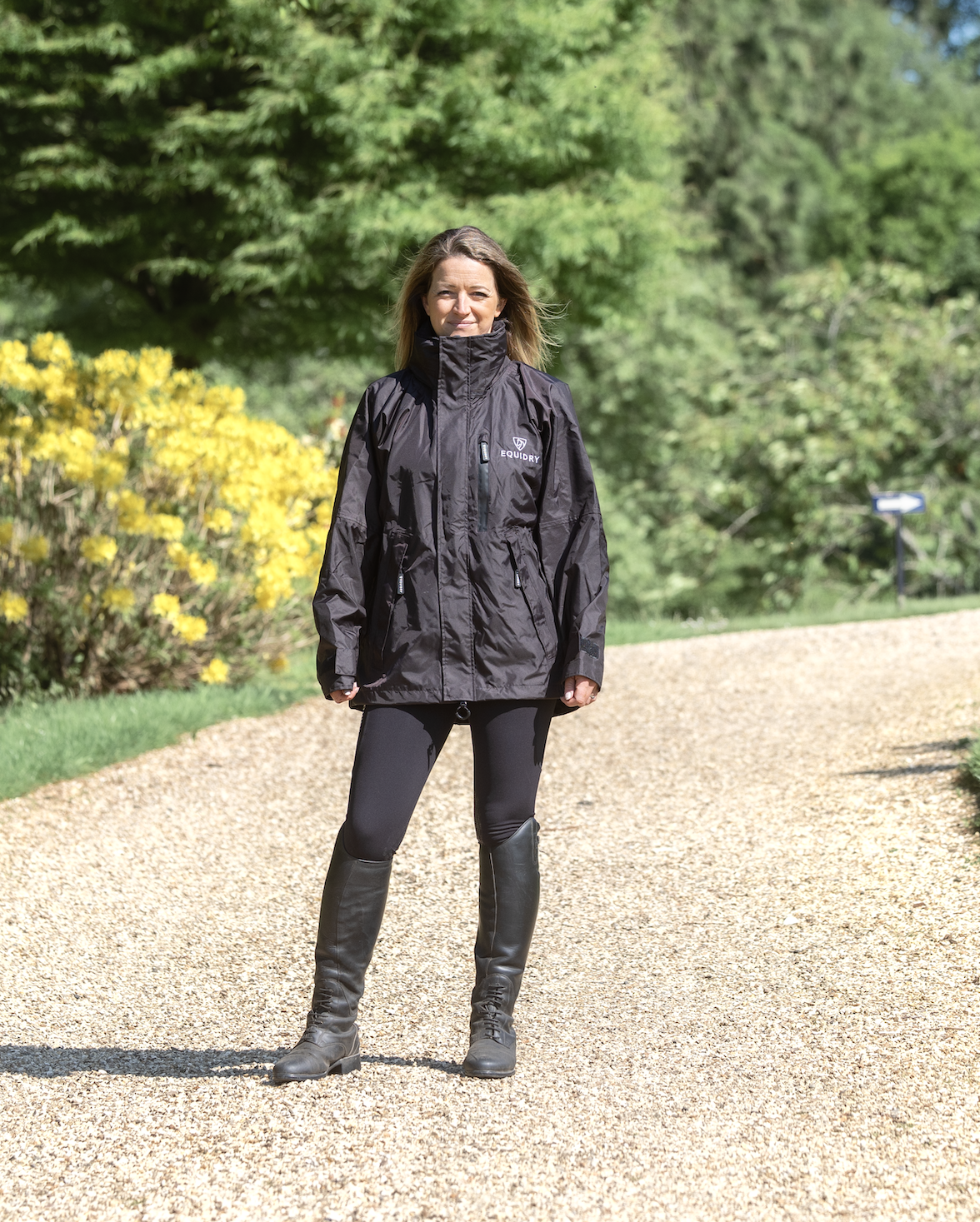 EQUIDRY Shortie Women's Thin Fleece Rich Brown