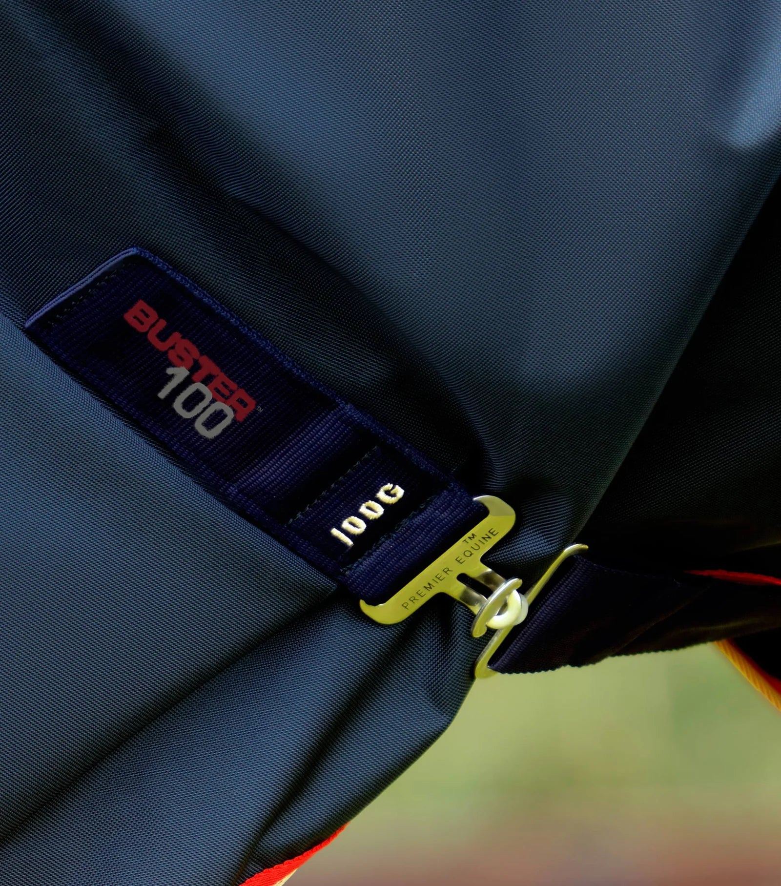 Premier Equine Buster 100g Turnout Rug with Snug-Fit Neck Cover Navy