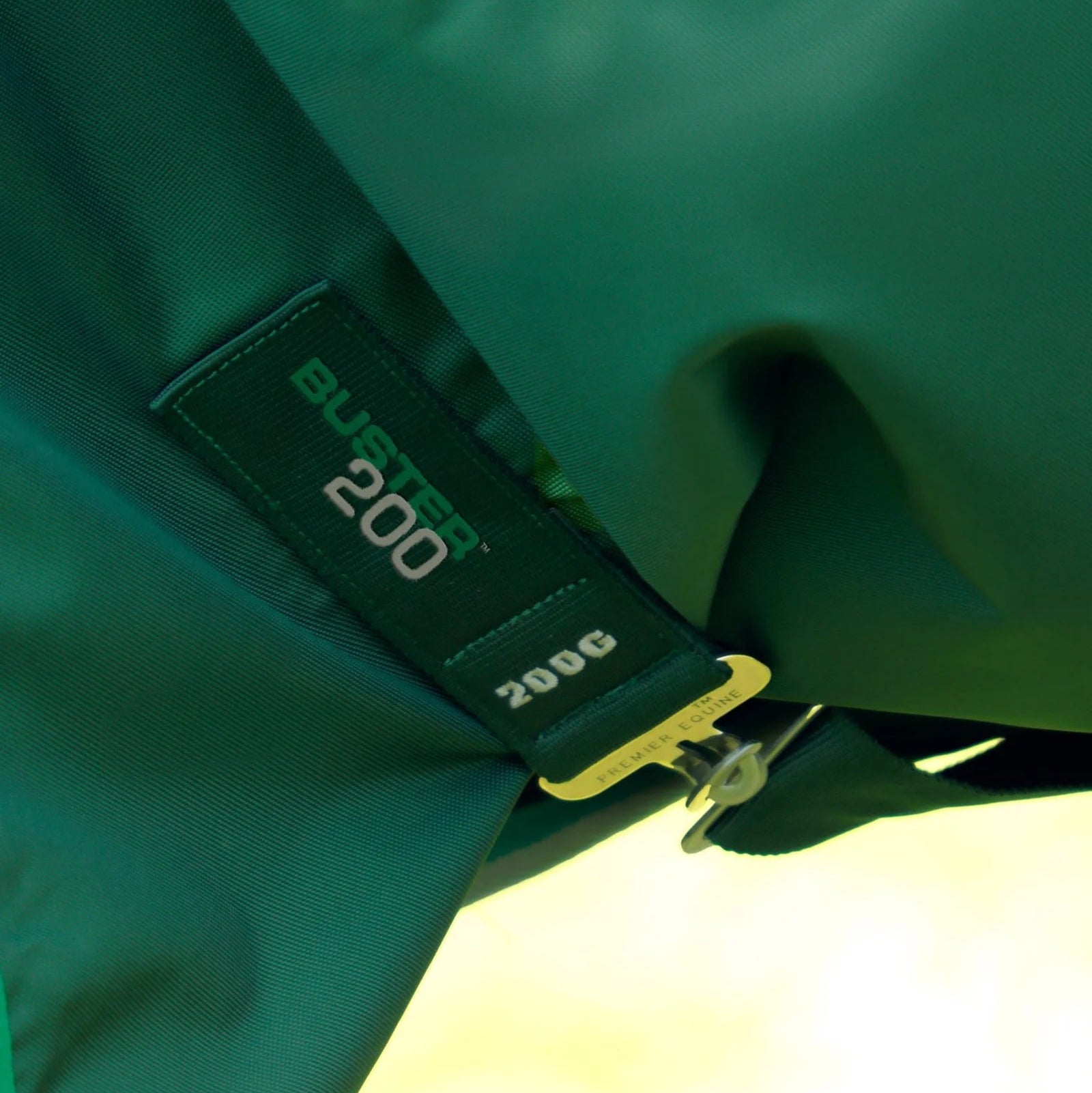Premier Equine Buster 200g Turnout Rug with Snug-Fit Neck Cover Green