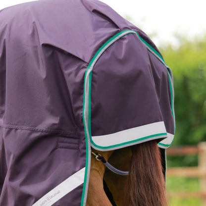 Premier Equine Buster 200g Turnout Rug with Snug-Fit Neck Cover Purple
