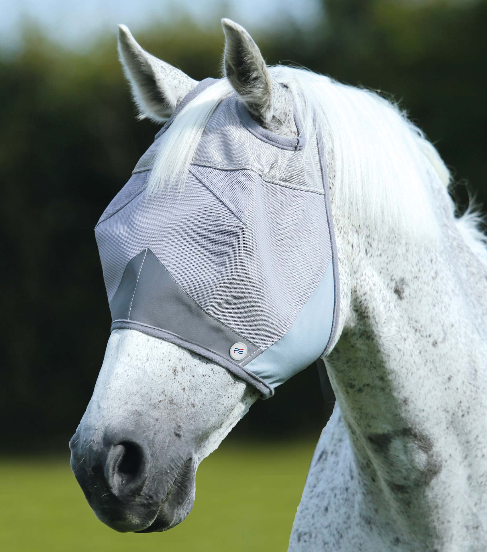Premier Equine Buster Fly Mask Standard Silver