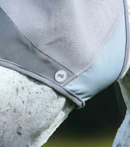 Premier Equine Buster Fly Mask Standard Silver - Horse UV Protection & Breathable Fly Mask