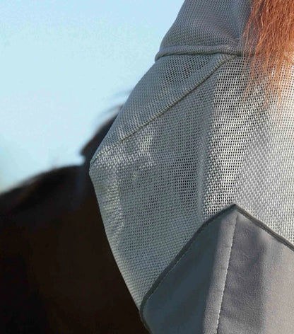 PREMIER EQUINE BUSTER FLY MASK - Standard + Silver: Horse Fly Mask with UV Protection and Comfort Fit Mesh Design