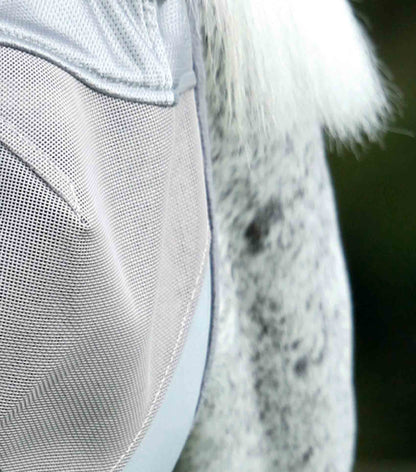 Premier Equine Buster Fly Mask Xtra Silver: UV Protective Horse Fly Mask