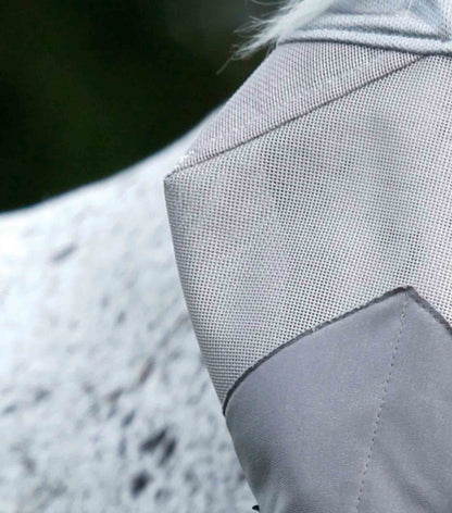 Premier Equine Buster Fly Mask Xtra Silver - Horse Fly Protection, UV Reflective
