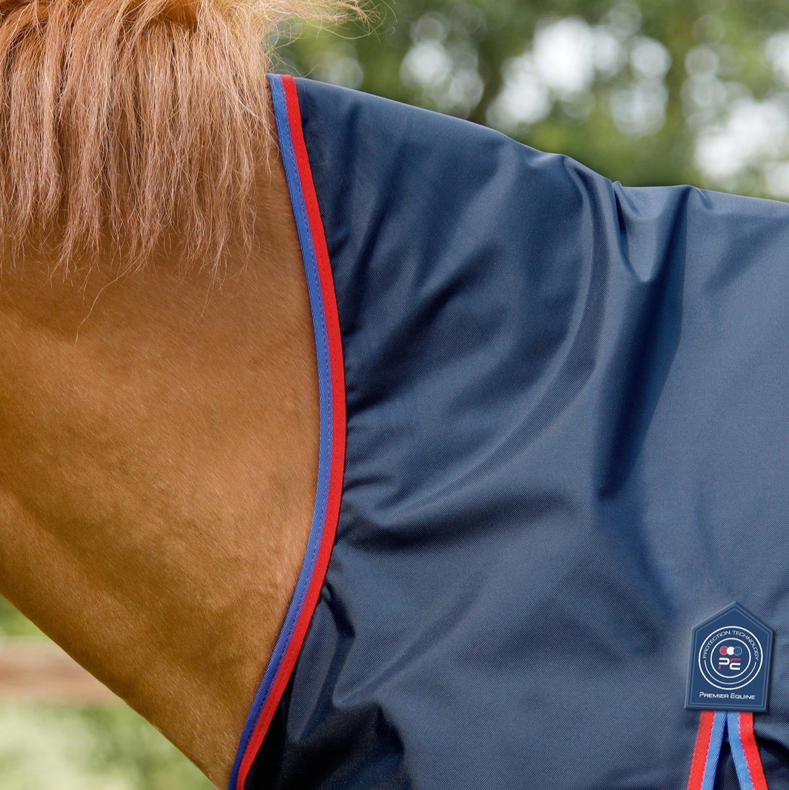 Premier Equine Buster Hardy 0g Half Neck Turnout Rug Navy