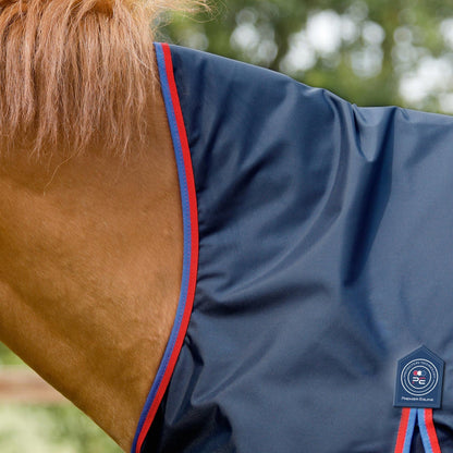 Premier Equine Buster Hardy 0g Half Neck Turnout Rug Navy