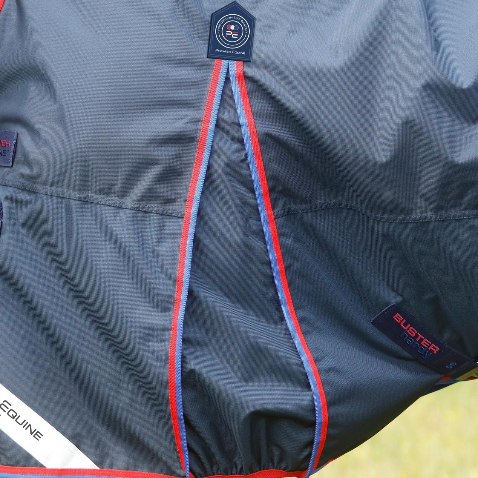 Premier Equine Buster Hardy 0g Half Neck Turnout Rug Navy