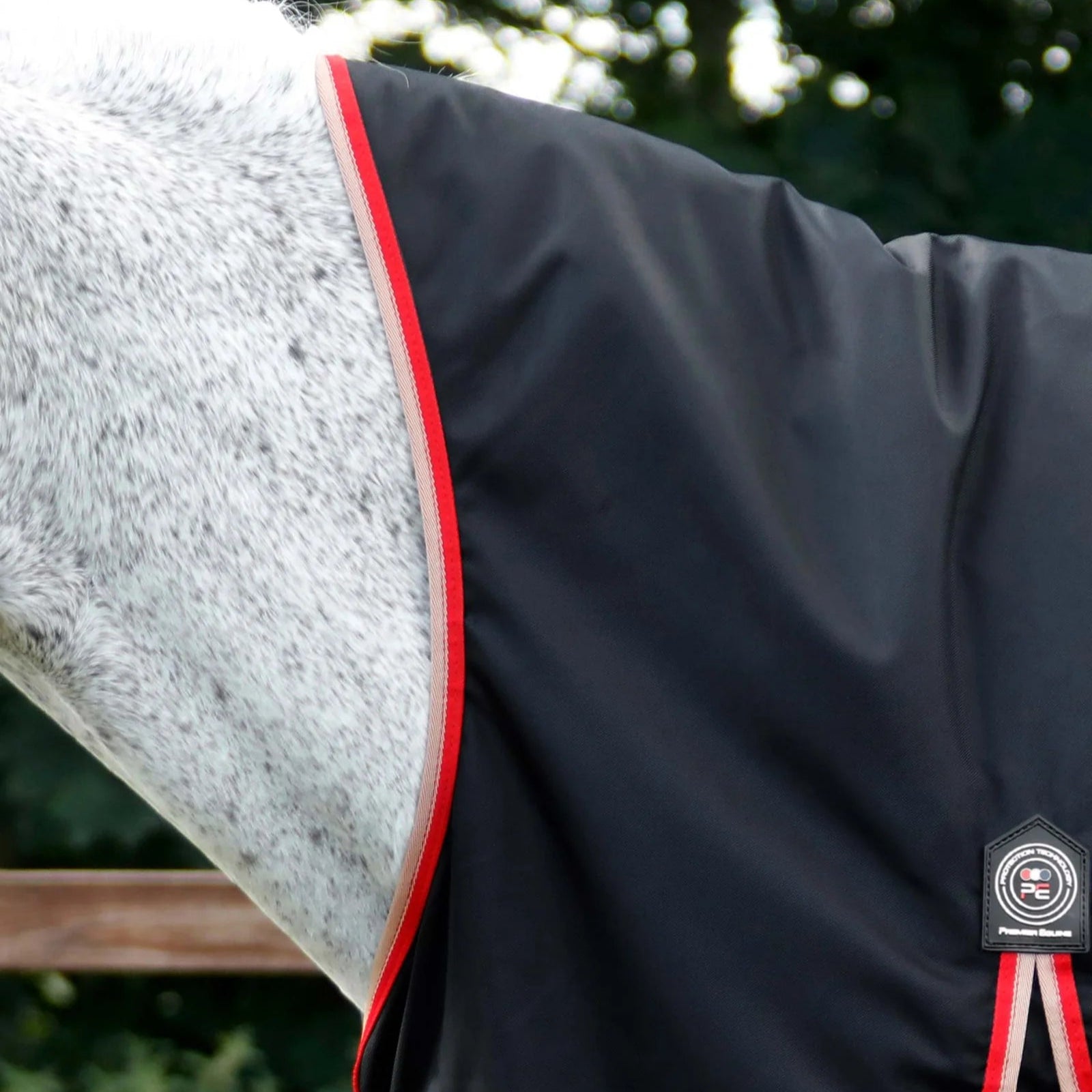Premier Equine Buster Hardy 100g Half Neck Turnout Rug Black