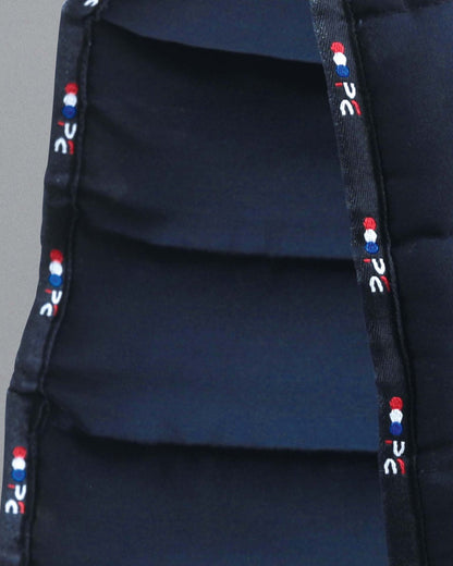 Premier Equine Buster Reversible Saddle Pad - Navy Close Up. Equestrian Saddle Pad for Training & Horseback Riding