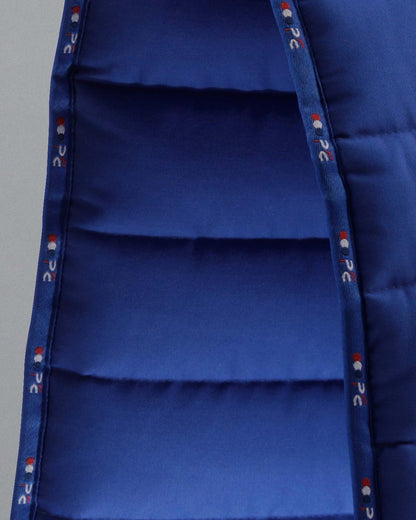 PREMIER EQUINE BUSTER Reversible Saddle Pad - Royal Blue. Quilted work pad with airflow, non-slip design.