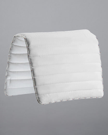 PREMIER EQUINE BUSTER REVERSIBLE SADDLE PAD - White Quilted Equestrian Saddle Pad