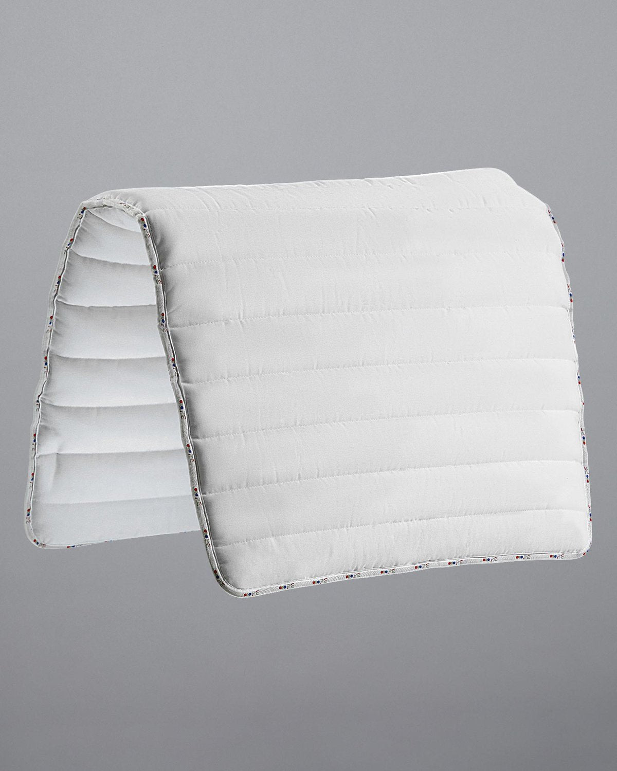 Premier Equine Buster Reversible Saddle Pad - White Cotton Quilted Equestrian Horse Riding Pad for Comfort & Protection