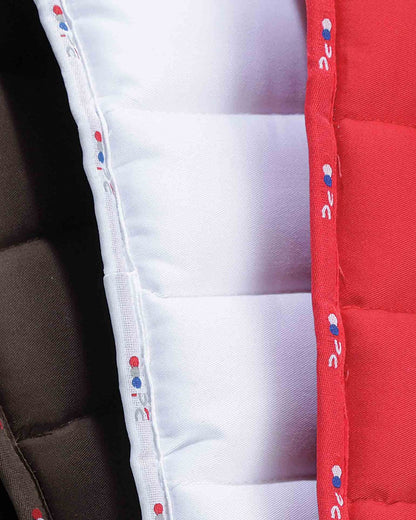 PREMIER EQUINE BUSTER Reversible Saddle Pad - Red - Quilting Detail