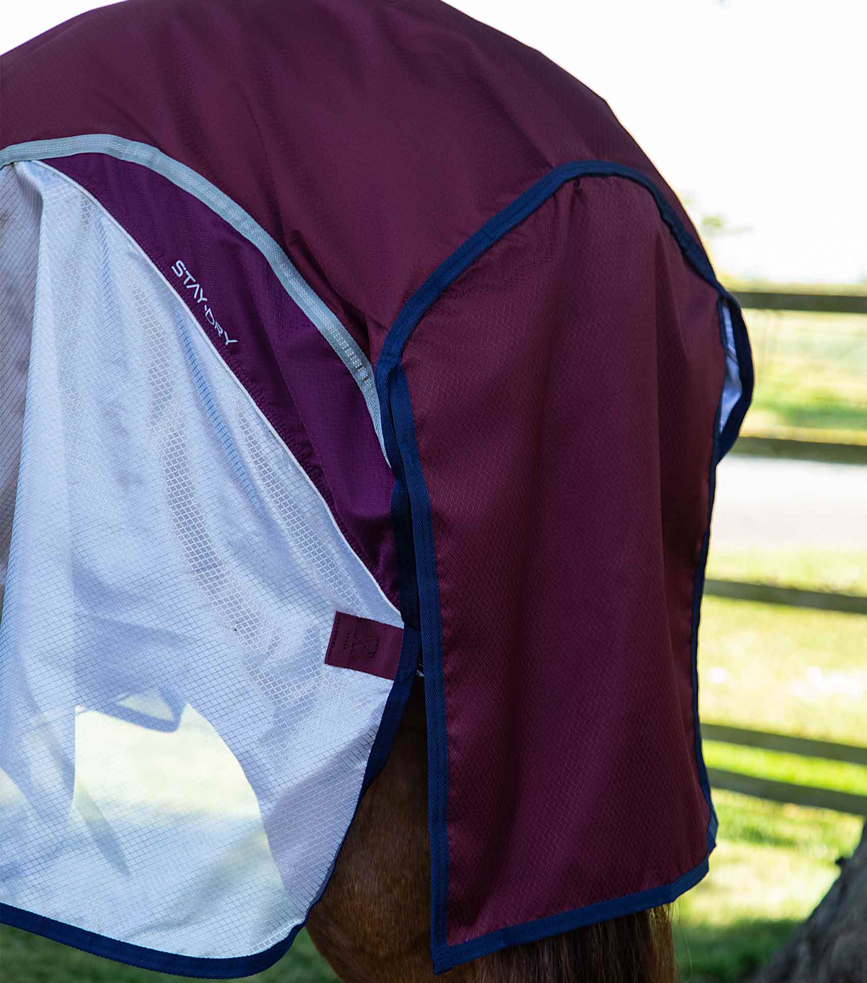 Premier Equine Buster Wine Fly Rug: Waterproof & Stay-Dry Horse Protection