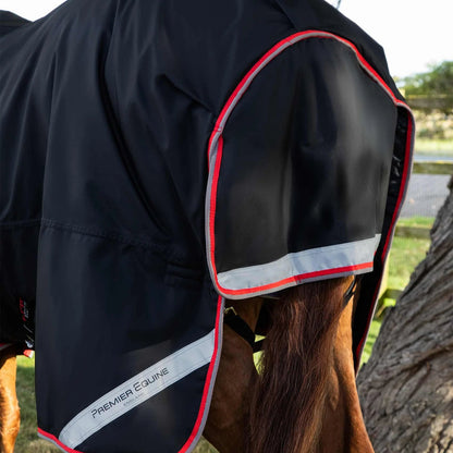 Premier Equine Buster Storm 400g Combo Turnout Rug with Snug-Fit Neck Black