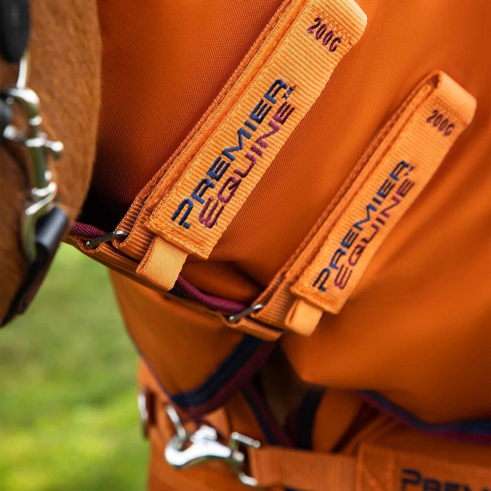Premier Equine Buster Storm 200g Combo Turnout Rug with Classic Neck Burnt Orange