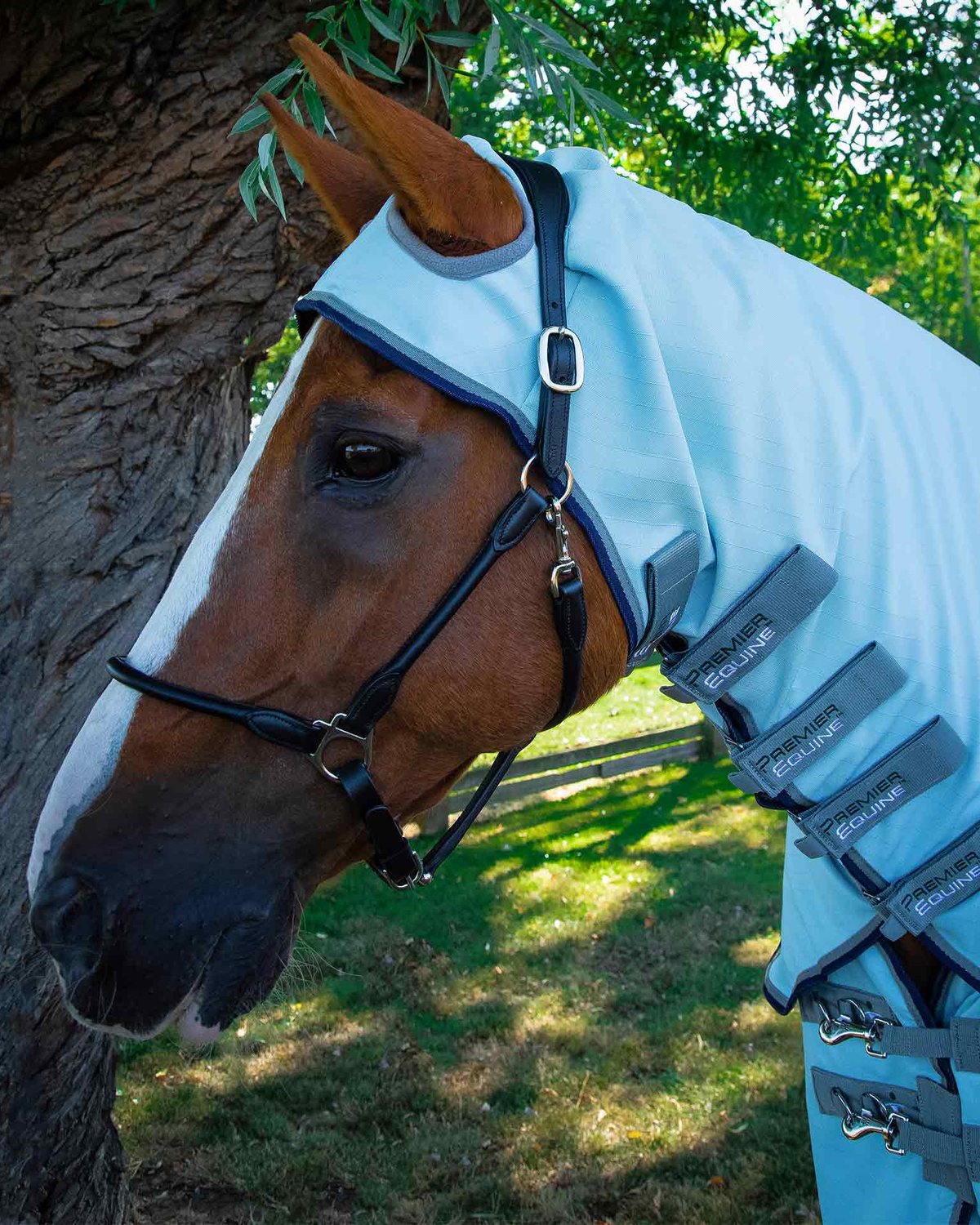 Premier Equine Buster Sweet Itch Fly Rug with Surcingles Blue