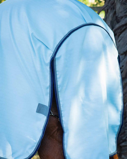 Blue PREMIER EQUINE BUSTER Sweet Itch Fly Rug with Surcingles. Horse Protection from Insects.