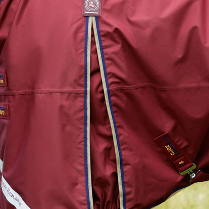 Premier Equine Buster Zero Turnout Rug with Classic Neck Cover Burgundy