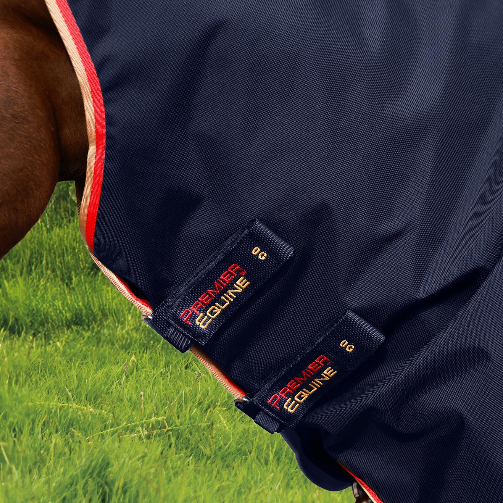 Premier Equine Buster Zero Turnout Rug with Classic Neck Cover Navy