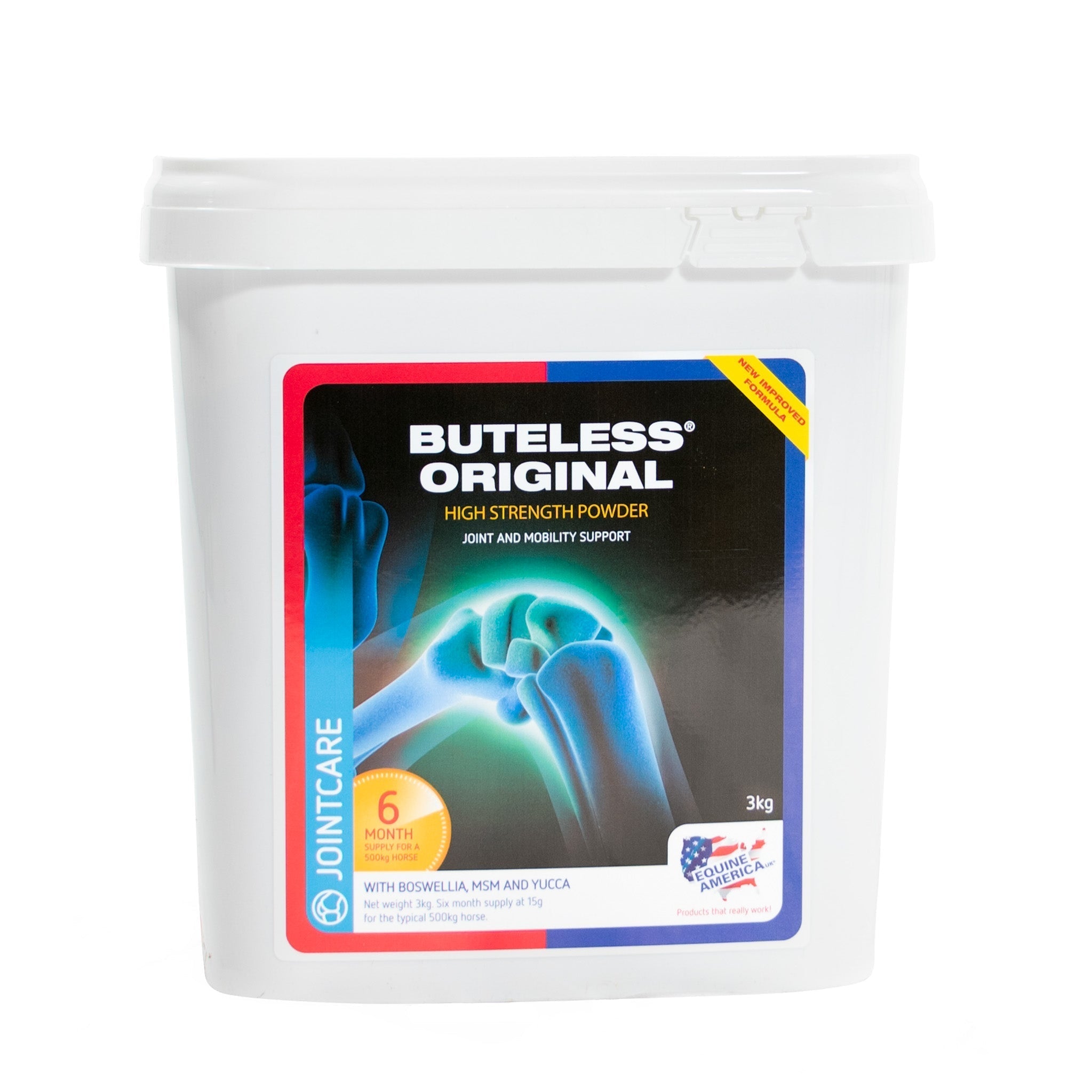 Equine America Buteless Original Powder for Horse Joint & Mobility Support, 3kg Tub