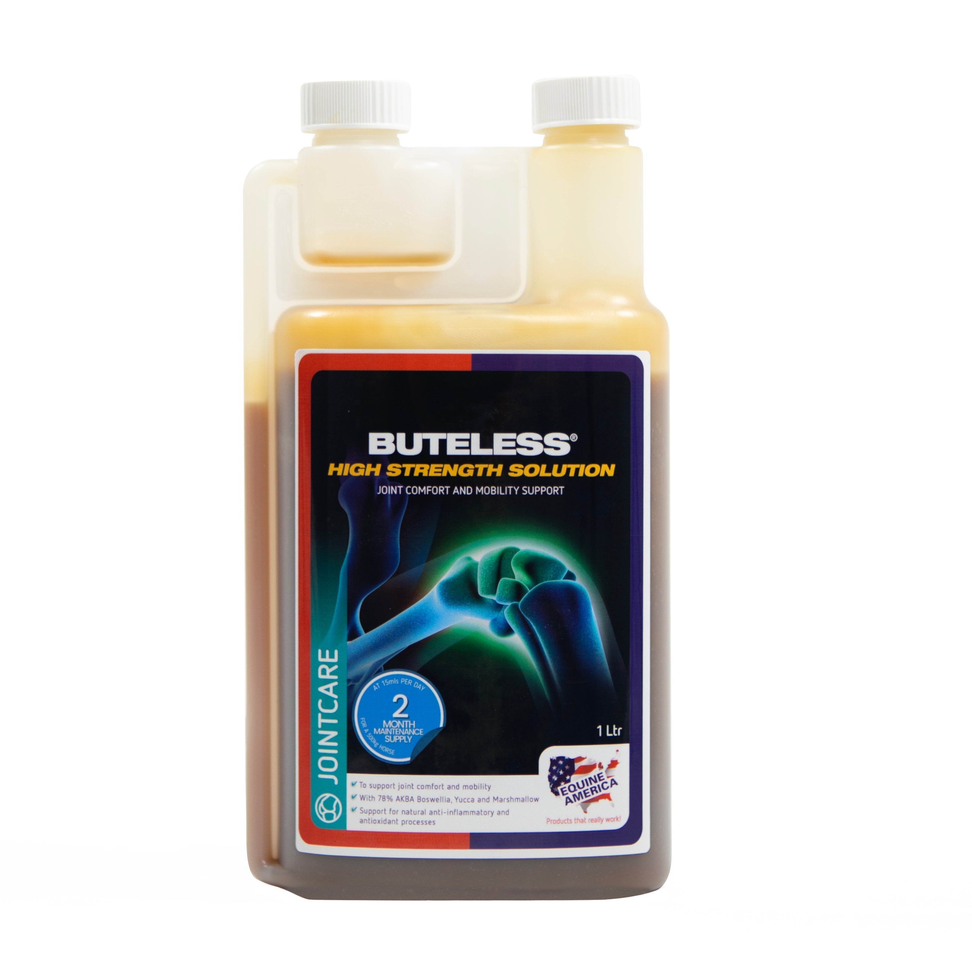 Equine America Buteless High Strength Solution for horse joint health & mobility support
