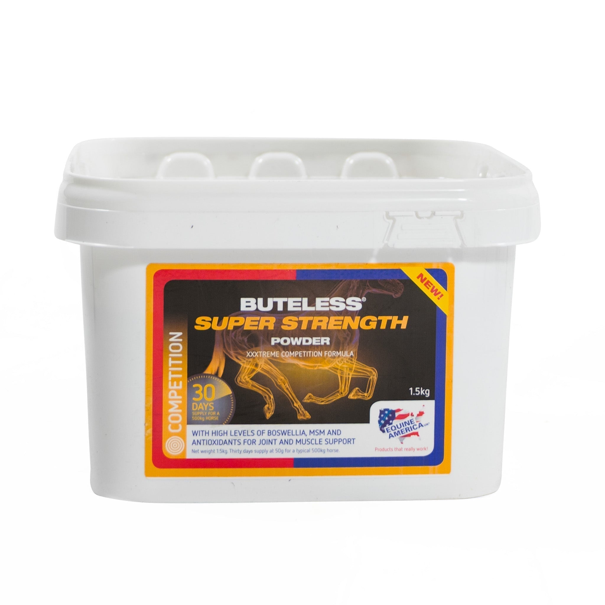 Equine America Buteless Super Strength Powder 1.5kg: Joint & Muscle Support for Horses