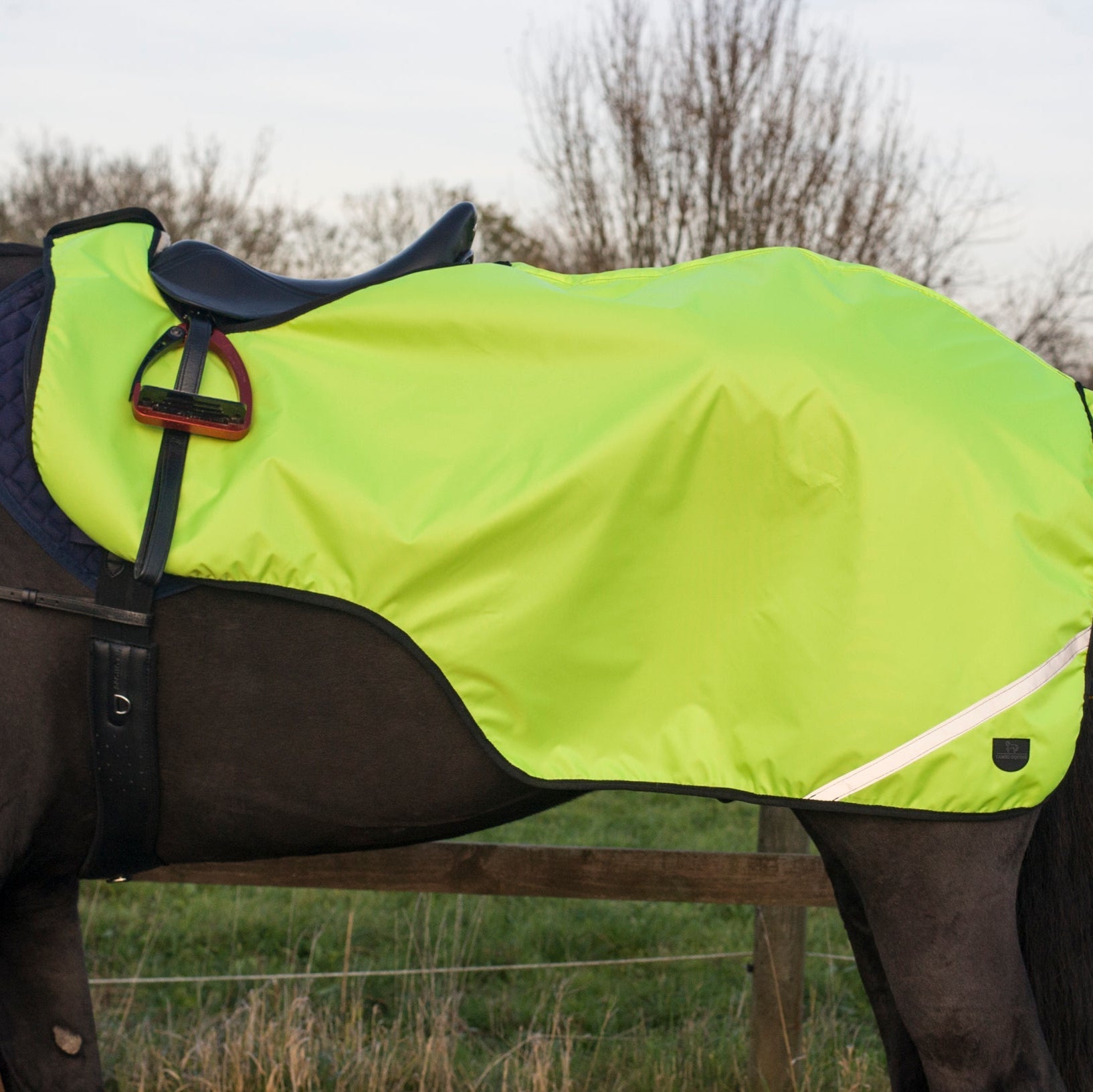 CAMEO Hi Viz Horse Exercise Sheet - Yellow, Waterproof & Reflective | Equiflair