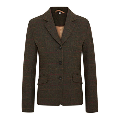 CAMEO Seaweed Tweed Show Jacket | Women's Equestrian Blazer with Foxhead Buttons