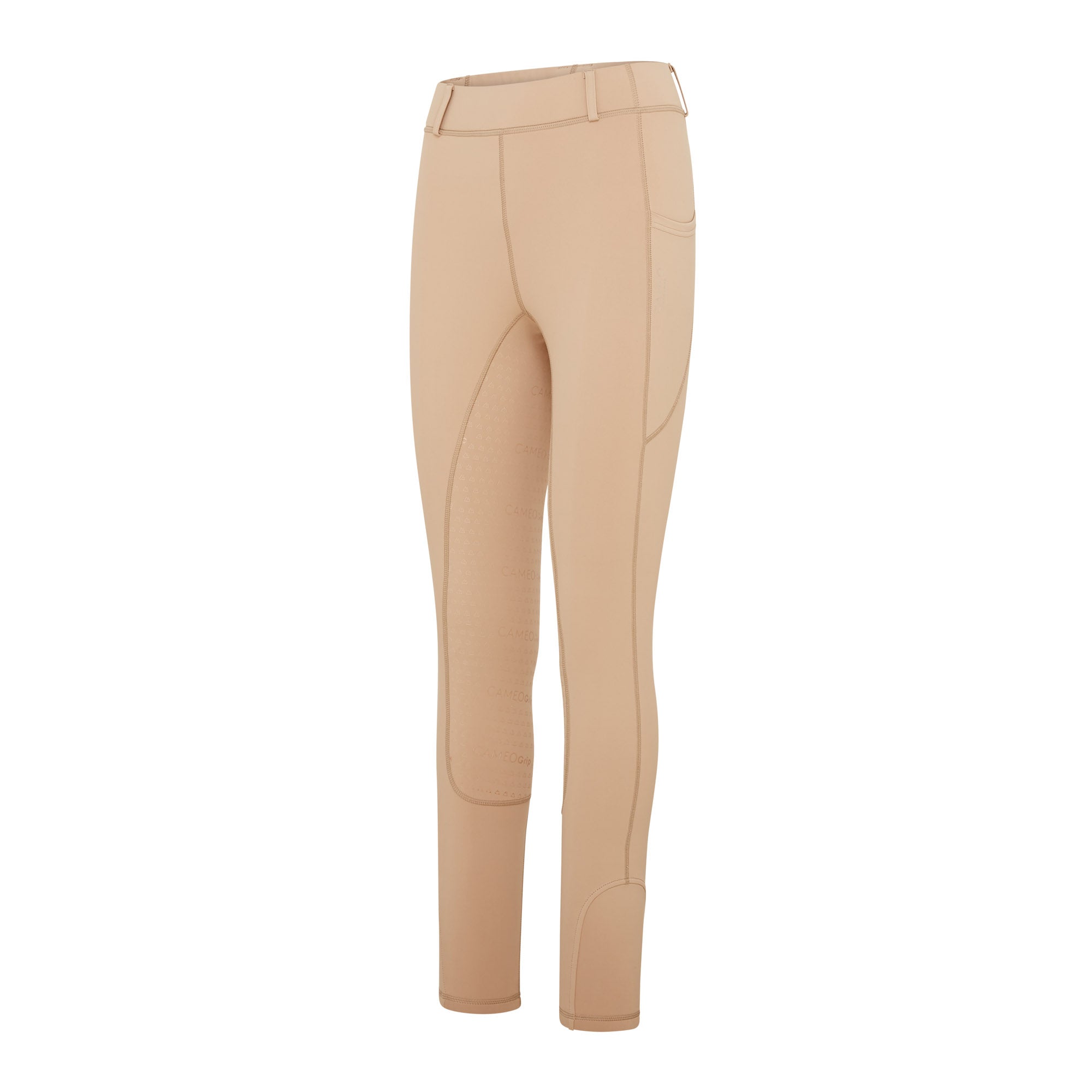 Cameo Thermodry Riding Tights Beige - Equestrian Thermo Pants for Women, Comfortable and Stylish Riding Apparel