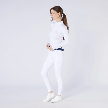 White Thermo Riding Tights | Equestrian Winter Apparel | Equiflair