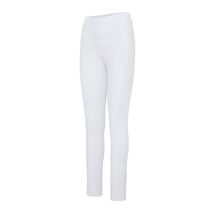 Cameo Thermodry Riding Tights - White | Equestrian Winter Wear, Silicone Seat, Belt Loops, Water Repellent